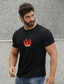 cheap Men&#039;s Graphic Tshirts-Men&#039;s Casual Tee Graphic T shirt Fashion Outdoor Tee Top Street Casual Daily T shirt Black Orange Gray Short Sleeve Crew Neck Shirt Spring &amp; Summer Clothing Apparel