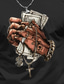 cheap Men&#039;s Graphic Tshirt-Graphic Hand Faith Designer Retro Vintage Casual Men&#039;s 3D Print T shirt Tee Sports Outdoor Holiday Going out T shirt Black Burgundy Green Short Sleeve Crew Neck Shirt Spring &amp; Summer Clothing Apparel