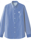 cheap Men&#039;s Printed Shirts-Stripe King Men&#039;s Business Casual 3D Printed Shirt Outdoor Street Wear to work Spring &amp; Summer Turndown Long Sleeve Pink Blue Green S M L 4-Way Stretch Fabric Shirt
