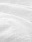 abordables chemises en lin pour hommes-Homme Chemise Lin Chemise Chemise boutonnée Chemise décontractée Chemisette Chemise d&#039;été Noir Blanche Rose Claire manche longue Plein Revers Printemps été du quotidien Vacances Vêtement Tenue