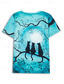 billiga Djur tee-dam t-shirt basic cat print kortärmad vanliga toppar rund hals dagligen helg grön sommar