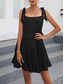 cheap White Graduation Dresses-Women&#039;s Mini Dress White Dress Graduation Dress Casual Dress Summer Dress Streetwear Vacation Street Holiday Loose Fit Sleeveless Strap Black White Summer