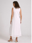 cheap Design Cotton &amp; Linen Dresses-Women&#039;s White Dress Sundress Casual Maxi Dress Sleeveless Pocketed Summer 2024