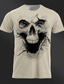 cheap Men&#039;s Graphic Tshirts-Graphic Cool Skulls Daily Designer Retro Vintage Men&#039;s 3D Print T shirt Tee Tee Top Sports Outdoor Holiday Going out T shirt White Khaki Dark Gray Short Sleeve Crew Neck Shirt Spring &amp; Summer
