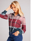 cheap Graphic shop shirt-Women&#039;s Shirt Fashion Plaid Buttons Print Long Sleeve Regular Tops Shirt Collar Casual Red Blue Khaki Gray Spring &amp;  Fall