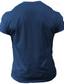 Χαμηλού Κόστους Ανδρικό Γραφικό T-shirt-Γραφική Σύνθημα Υψηλής Ποιότητας Ρετρό / Βίντατζ Καθημερινό Ανδρικά 3D εκτύπωση Μπλουζάκι Υπαίθρια Αθλήματα Αργίες Εξόδου Κοντομάνικη μπλούζα Μαύρο Βαθυγάλαζο Πράσινο Χακί Κοντομάνικο