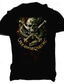billige T-shirt med tryk til mænd-oldvanguard x sui | kraniet slange sværd punk gotisk 100% bomuld t-shirt