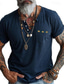 billiga Grafisk T-shirt för män-gyllene år x räv | Aztec Henley skjorta