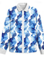 cheap Men&#039;s Printed Shirts-Carefree Interlude X Joshua Jo Men&#039;s Scales Water Ripples Printed Vacation Long Sleeve Shirts