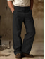 tanie Chinosy-Męskie Spodnie Typu Chino Spodnie robocze Spodnie chinosy Przednia kieszeń Prosta noga Jednokolorowe Komfort Pełna długość Na zewnątrz Praca Codzienny Moda Klasyczny Czarny Khaki Nieelastyczny