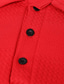 voordelige klassieke polo-Voor heren Polo&#039;s met knopen Golfshirt Casual Sport Revers Lange mouw Modieus Basic Effen Met Textuur nappi Lente &amp; Herfst Normale pasvorm Wijn Zwart Wit blauw Polo&#039;s met knopen