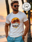 voordelige Mannen grafische Tshirt-grafisch t-shirt voor heren kokospalm mode outdoor casual t-shirt top straat casual dagelijks t-shirt wit korte mouw shirt met ronde hals lente- en zomerkleding