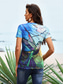 cheap Animals tee-Women&#039;s T shirt Round Neck Stained Glass Hummingbird Print Short Sleeve Fitted Top Artistic Vibrant Casual Summer Wear Comfortable Fashion Clothing Apparel
