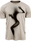 Χαμηλού Κόστους Ανδρικό Γραφικό T-shirt-Γραφική Σκιά Ρετρό / Βίντατζ Καθημερινό Στυλ δρόμου Ανδρικά 3D εκτύπωση Μπλουζάκι Υπαίθρια Αθλήματα Αργίες Εξόδου Κοντομάνικη μπλούζα Ανθισμένο Ροζ Ουρανί Χακί Κοντομάνικο Στρογγυλή Ψηλή Λαιμόκοψη