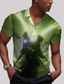olcso Grafikai mintás póló-sárkány őrző x lu | férfi sárkány mitikus lény sötét stílusú utcai viselet póló rövid ujjú