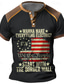 cheap Men&#039;s Graphic Tshirts-Wanna Make Everything Electric Start with the Border Wall American Flag 1776 Men&#039;s Fashion 3D Print T shirt Tee Henley Shirt Sports Outdoor Holiday T shirt Black Army Green Dark Blue Short Sleeve
