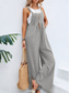 cheap Overalls-Women&#039;s Normal Dungarees Overall Streetwear Solid Color Sleeveless Square Neck Buttons Pocket Street Daily Regular Fit Black Pink Wine Summer