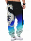 baratos Calças masculinas plus size-dragão guardião x lu | Calça de moletom masculina dragão loong criatura mítica estilo escuro streetwear