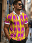 billige Polo med tryk-farverige holiday x designer kris mænds geometriprintede kortærmede poloshirts