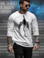 billiga Grafisk T-shirt för män-drakväktare x lu | mäns gyllene drake mytisk varelse mörk stil streetwear bomull t-shirt långa ärmar