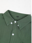 رخيصةأون قمصان رجالية عادية-رجالي قميص قميص كتان قميص صيفي قميص الشاطئ أسود بني أخضر كم طويل لون الصلبة طوي ربيع &amp; الصيف الأماكن المفتوحة شارع ملابس زر أسفل