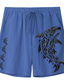 preiswerte Herren Shorts-Carefree Interlude x Joshua Jo Herren-Shorts aus Leinen mit Fischdruck für den Urlaub