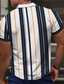 tanie Koszulki polo z nadrukiem-Naszywka Męskie Biznesowy swobodny 3D Nadruk Koszulka polo Odzież do pracy Dzienne zużycie Streetwear Włókno mleczne Krótki rękaw Wieczorne Koszulki polo Niebieski Zielony Lato S M L Średnio