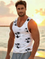 cheap Tank Tops-Men&#039;s 3D Print Tank Top Graphic Fashion Outdoor CasualVest Top Undershirt Street Casual Daily T shirt White Sleeveless Crew Neck Shirt Spring &amp; Summer Clothing Apparel