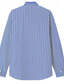 cheap Men&#039;s Printed Shirts-Stripe King Men&#039;s Business Casual 3D Printed Shirt Outdoor Street Wear to work Spring &amp; Summer Turndown Long Sleeve Pink Blue Green S M L 4-Way Stretch Fabric Shirt