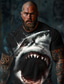 cheap Men&#039;s Graphic Tshirts-Graphic Animal Shark Daily Designer Retro Vintage Men&#039;s 3D Print T shirt Tee Tee Top Sports Outdoor Holiday Going out T shirt Black Black Gray Short Sleeve Crew Neck Shirt Spring &amp; Summer Clothing