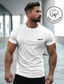 halpa Miesten T-paidat graafisella kuviolla-miesten 100 % puuvillaa paitaprintti t-paita miesten graafinen muoti klassinen paita lyhythihainen valkoinen harmaa t-paita mukava t-paita katuurheilu ulkoilu kesä muotisuunnittelija vaatteet