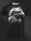 Χαμηλού Κόστους Ανδρικό Γραφικό T-shirt-Γραφική Ζώο Αετός Καθημερινά Καθημερινό Στυλ δρόμου Ανδρικά 3D εκτύπωση Μπλουζάκι Μπλουζάκι μπλουζάκι Υπαίθρια Αθλήματα Αργίες Εξόδου Κοντομάνικη μπλούζα Μαύρο Σκούρο γκρι Κοντομάνικο