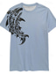 tanie T-shirty męskie z nadrukiem-Męskie wakacyjne koszulki z krótkim rękawem i nadrukiem w ryby beztroskiego interlude x Joshua Jo
