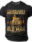 cheap Men&#039;s Graphic Tshirt-Memorial Day Old Man Designer Vintage Casual Men&#039;s 3D Print T shirt Tee Sports Outdoor Holiday Going out T shirt Black Navy Blue Brown Short Sleeve Crew Neck Shirt Spring &amp; Summer Clothing Apparel
