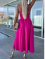 economico Abiti di Laurea-Per donna Abito Midi Abito Bianco Abito da laurea Abito Sottoveste Linea A Feste Matrimonio Data Vestibilità regolare Senza Maniche Spallina Nero Bianco Rosa Fucsia Estate