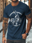 Χαμηλού Κόστους Ανδρικό Γραφικό T-shirt-Γραφική Motocicletă Υψηλής Ποιότητας Ρετρό / Βίντατζ Στυλ δρόμου Ανδρικά 3D εκτύπωση Μπλουζάκι Υπαίθρια Αθλήματα Αργίες Εξόδου Κοντομάνικη μπλούζα Μαύρο Βαθυγάλαζο Πράσινο του τριφυλλιού Κοντομάνικο