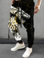 levne Pánské spodky větší velikosti-dračí strážce x lu | pánské dračí bájné stvoření dark style streetwear tepláky