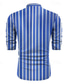 cheap Men&#039;s Printed Shirts-Stripe Men&#039;s Business Casual 3D Printed Shirt Outdoor Street Wear to work Spring &amp; Summer Turndown Long Sleeve Royal Blue Blue Green S M L 4-Way Stretch Fabric Shirt