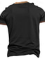 billige T-shirt med tryk til mænd-Grafisk Amerikansk flag 1776 Mode Retro / vintage Klassisk Herre 3D-udskrivning T-shirt Henley-skjorte Sport &amp; Udendørs Ferie I-byen-tøj T-shirt Sort militærgrøn Mørkeblå Kortærmet Henley Skjorte