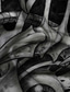 olcso Nyomott férfi ingek-Koponya 3D nyomtatás Szubkulturális Férfi Nyomtatott ingek Parti Utca Vakáció Tavaszi nyár Térfogatcsökkenés Hosszú ujj Fehér 1, Fehér S, M, L Négyutas stretch szövet Ing