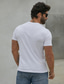 preiswerte Männer Grafik Tshirt-Herren-T-Shirt aus 100 % Baumwolle, gratis Grafik-T-Shirt, Top, modisches klassisches Hemd, schwarz-weiß, kurzärmlig, bequemes T-Shirt, Street-Style, Urlaub, Sommermode, Designer-Kleidung
