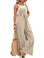 cheap Overalls-Women&#039;s Normal Dungarees Overall Streetwear Solid Color Sleeveless Square Neck Buttons Pocket Street Daily Regular Fit Black Pink Wine Summer