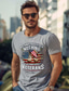 cheap Men&#039;s Graphic Tshirts-Men&#039;s Graphic Tee Graphic Fashion Outdoor Casual Men&#039;s T shirt Tee Tee Top Street Casual Daily T shirt White Gray Short Sleeve V Neck Shirt Spring &amp; Summer Clothing Apparel
