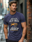 preiswerte Männer Grafik Tshirt-Herren-T-Shirt mit Grafik, modisches Outdoor-T-Shirt, lässiges T-Shirt, Oberteil, Street-Style, lässiges Alltags-T-Shirt, weiß/blau, kurzärmliges Rundhals-Shirt, Frühlings- und Sommerkleidung