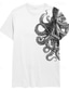 cheap Men&#039;s Graphic Tshirt-Carefree Interlude X Joshua Jo Men&#039;s Octopus Printed Vacation Short Sleeve T Shirts