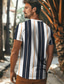 cheap Men&#039;s Graphic Tshirt-Colorful Holiday X Designer Kris Men&#039;s Stripe Printed T Shirt Crew Neck Short Sleeve Tee