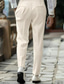 رخيصةأون تشينو-رجالي بدلة بنطلونات جيب الساق المستقيمة لون الصلبة راحة متنفس مكتمل الطول رسمي حفلة الزفاف أسود كاكي خصر عالي مرن نسبياً