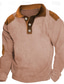 voordelige klassieke polo-Voor heren POLO Shirt Polo&#039;s met knopen Casual Feestdagen Klassiek Lange mouw Modieus Basic Kleurenblok Snel Drogend Zomer Lente Normale pasvorm Zwart Donker Marine khaki Grijs POLO Shirt