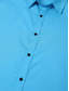 baratos camisas masculinas casuais-Homens Camisa Social camisa de botão camisa de verão Preto Amarelo Rosa Vermelho Azul Marinho Escuro Manga Curta Letra Aberto para a Lateral Rua Casual Botão para baixo Roupa Moda Casual Confortável