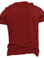 Χαμηλού Κόστους Ανδρικό Γραφικό T-shirt-Γραφική Γράμμα Καθημερινά Υψηλής Ποιότητας Ρετρό / Βίντατζ Ανδρικά 3D εκτύπωση Μπλουζάκι Υπαίθρια Αθλήματα Αργίες Εξόδου Κοντομάνικη μπλούζα Μαύρο Ρουμπίνι Βαθυγάλαζο Κοντομάνικο